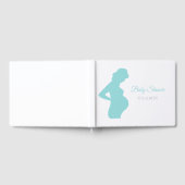 Chic Boy Baby Dusche Schwangere Frau Baby Bump Gästebuch (Voll)