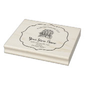 Chic Bracket Frame blühen, elegantes Skript Gummistempel (Stempel)