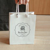 Chic Bracket Frame blühen, elegantes Skript Gummistempel