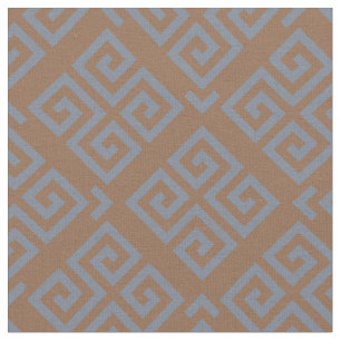 Chic braune graue, geometrische Hauptmuster Stoff