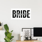 Chic Braut Squad Junggesellinnenabschied Poster (Heimbüro)