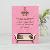 Chic Brautparty Einladung (Stehend Vorderseite)