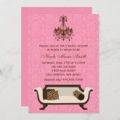 Chic Brautparty Einladung (Vorne/Hinten)