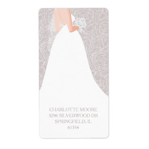 Chic Brautparty Taupe Rücksendeadresse