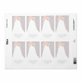 Chic Brautparty Taupe Rücksendeadresse (Vorne)