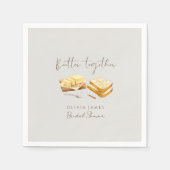 Chic Bread and Butter bridal shower Serviette (Vorderseite)