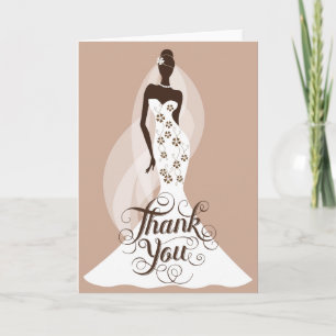 Chic Bridal Danke-Card Dankeskarte