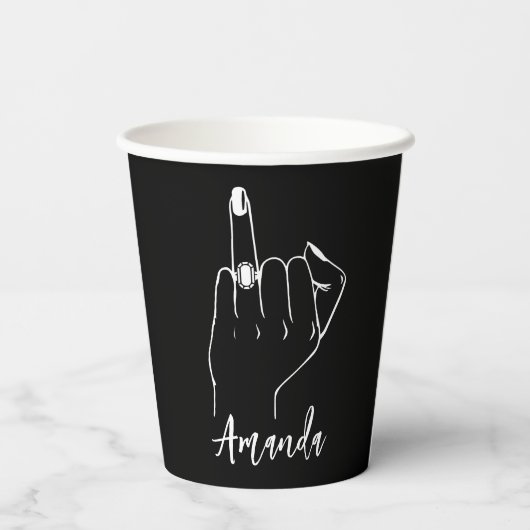 Chic Bridal | JUNGGESELINNEN-ABSCHIED Pappbecher (Rückseite)