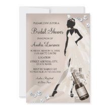 Chic Bride beige Sparkle Diamond Brautparty