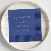 Chic Bride Groom Monogram Wedding Servietten Mit Folie