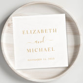 Chic Bride Groom Monogram Wedding Servietten Mit Folie