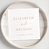 Chic Bride Groom Monogram Wedding Servietten Mit Folie