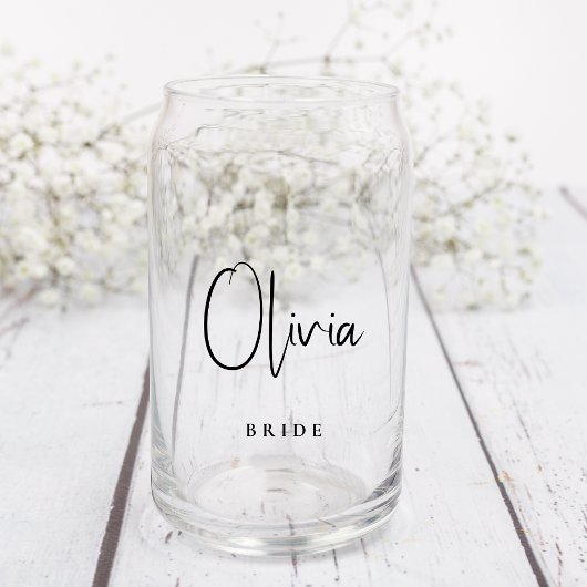 Chic Bride Groom Script Wedding Dosenglas