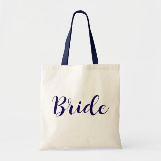 Chic Bride Tote Tasche mit kursivem Skript - Hochz