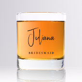 Chic Bridesmaid Bridal Junggeselinnen-Abschied Whiskyglas