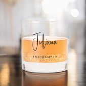 Chic Bridesmaid Bridal Junggeselinnen-Abschied Whiskyglas