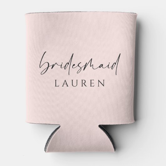 Chic Bridesmaid Personalisiert Dosenkühler (Vorderseite)