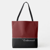 Chic Bridesmaid Tote Bag Tasche (Vorderseite)