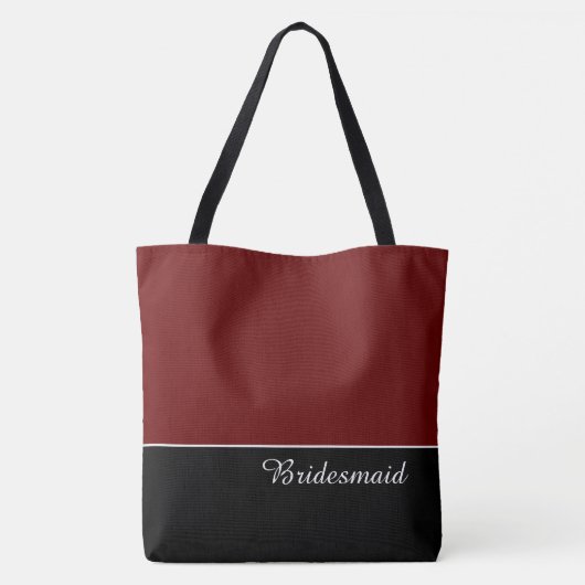 Chic Bridesmaid Tote Bag Tasche (Rückseite)