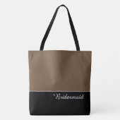 Chic Bridesmaid Tote Bag Tasche (Vorderseite)