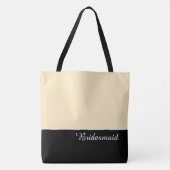 Chic Bridesmaid Tote Bag Tasche (Vorderseite)