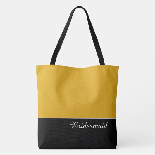 Chic Bridesmaid Tote Bag Tasche (Rückseite)
