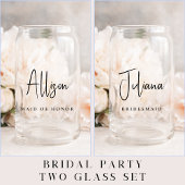 Chic Bridesmaid Trauzeugin Wedding Dosenglas