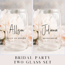 Chic Bridesmaid Trauzeugin Wedding Dosenglas