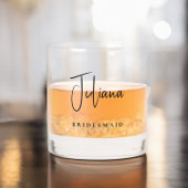 Chic Bridesmaid Wedding Junggeselinnen-Abschied Whiskyglas