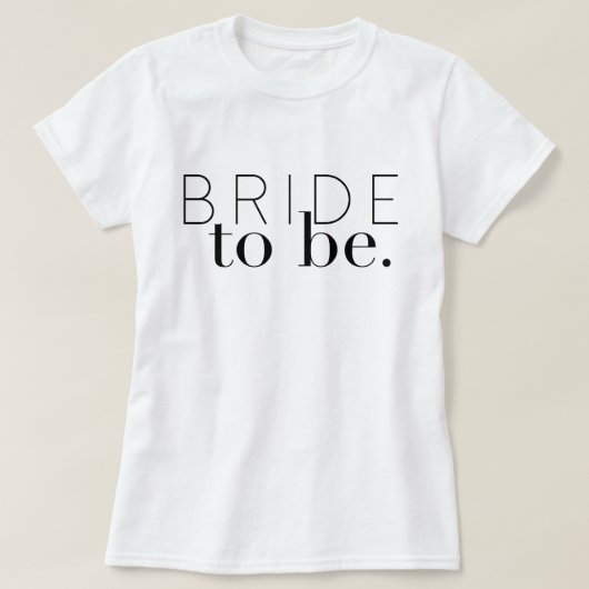 Chic Bridge | Hochzeitsfeier | Braut T-Shirt (Design vorne)