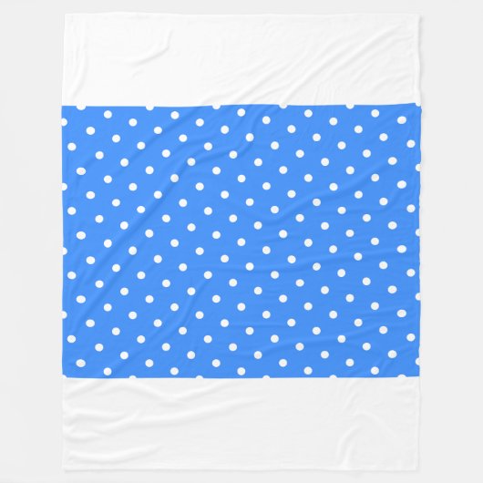 Chic Bright Blue gepunkteter vertikaler Streifen a Fleecedecke (Vorderseite)