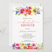 Chic Bright farbenfrohe Brautparty Einladung (Vorderseite)