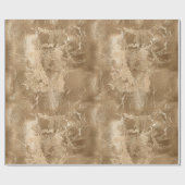 Chic Bronze Gold Geschenkpapier (Flach)