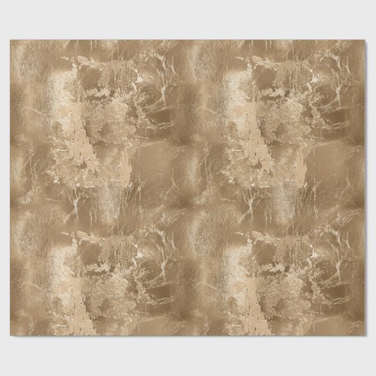 Chic Bronze Gold Geschenkpapier (Flach)