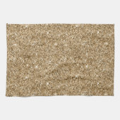 Chic Bronze Gold Glitzer Geschirrtuch (Horizontal)