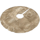 Chic Bronze Gold Polyester Weihnachtsbaumdecke (Schrägansicht)