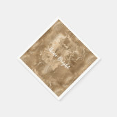 Chic Bronze Gold Serviette (Ecke)