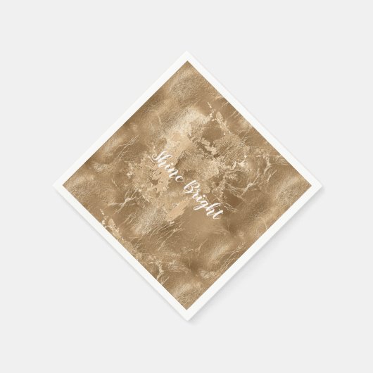 Chic Bronze Gold Serviette (Ecke)