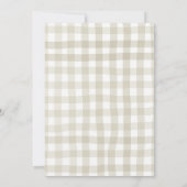 Chic Brot und Butter Brautparty Einladung (Rückseite)