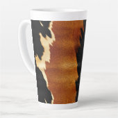 Chic Brown Black Cream Western Cowhide Milchtasse (Linke Ecke)