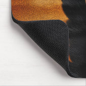 Chic Brown Black Cream Western Cowhide Mousepad (Ecke)