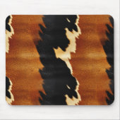 Chic Brown Black Cream Western Cowhide Mousepad (Vorne)