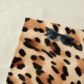 Chic Brown Cream Leopard Print Strandtuch (Beispiel)