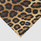Chic Brown Gold Leopard Seidenpapier (Detail)