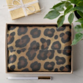 Chic Brown Gold Leopard Seidenpapier (Geschenk)