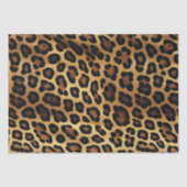Chic Brown Gold Leopard Seidenpapier (Vorderseite)