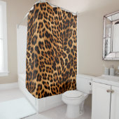 Chic Brown Leopard Print Duschvorhang (Beispiel)