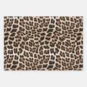 Chic Brown Leopard Print Geschenkpapier Set (Vorderseite 2)