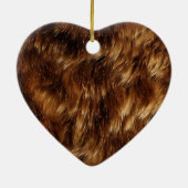 Chic Brown Leopard Print Keramik Ornament (Hinten)