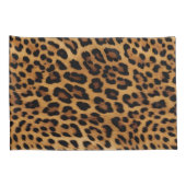 Chic Brown Leopard Print Kissenbezug (Rückseite-Rechts)